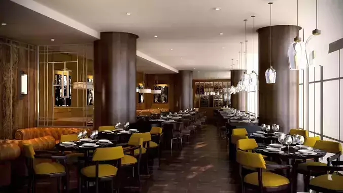 3D IFCAnt project Restaurant 3D model