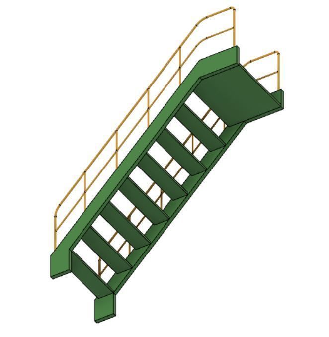 Stairs stair treads and risers 3D model | CGTrader