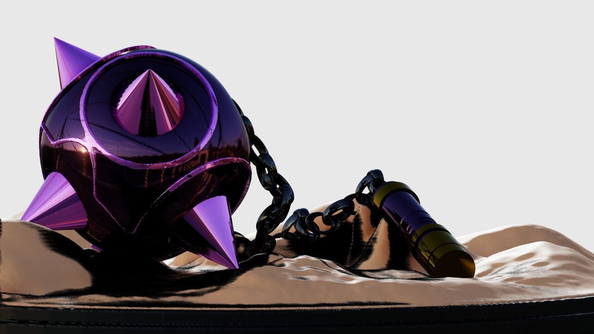 Rem Morning Star Flail - ReZero 3D print model_4