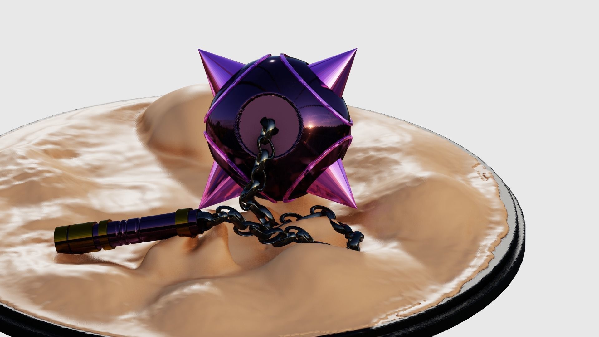 Rem Morning Star Flail - ReZero 3D print model_6