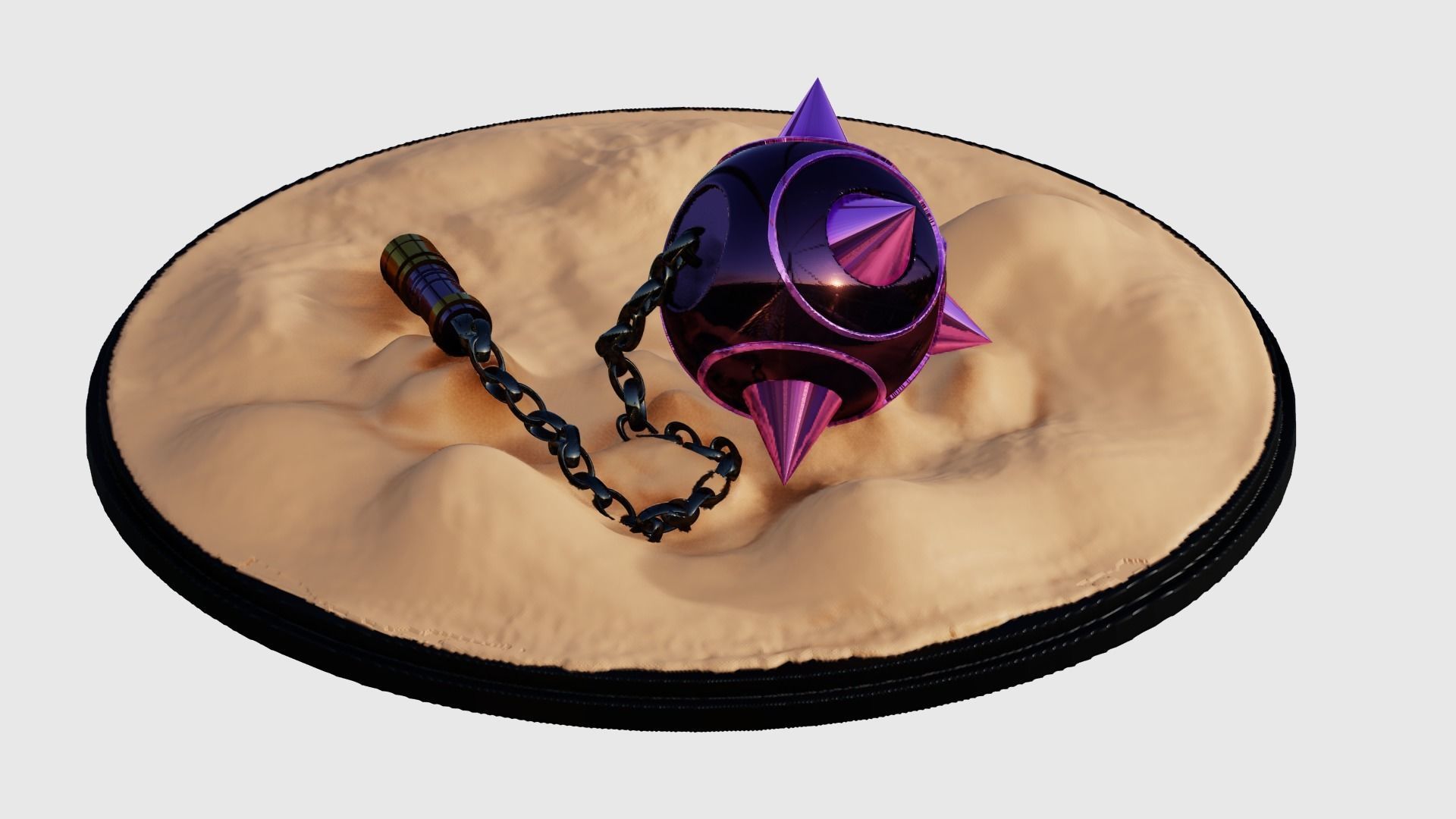 Rem Morning Star Flail - ReZero 3D print model_7