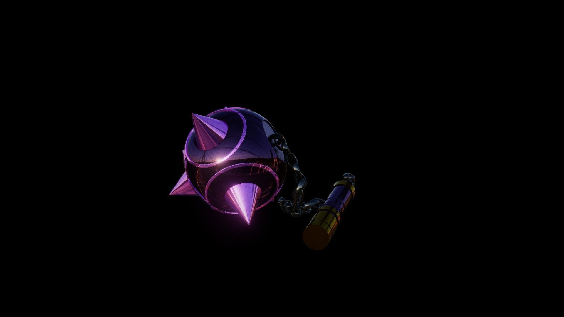 Rem Morning Star Flail - ReZero 3D print model_14