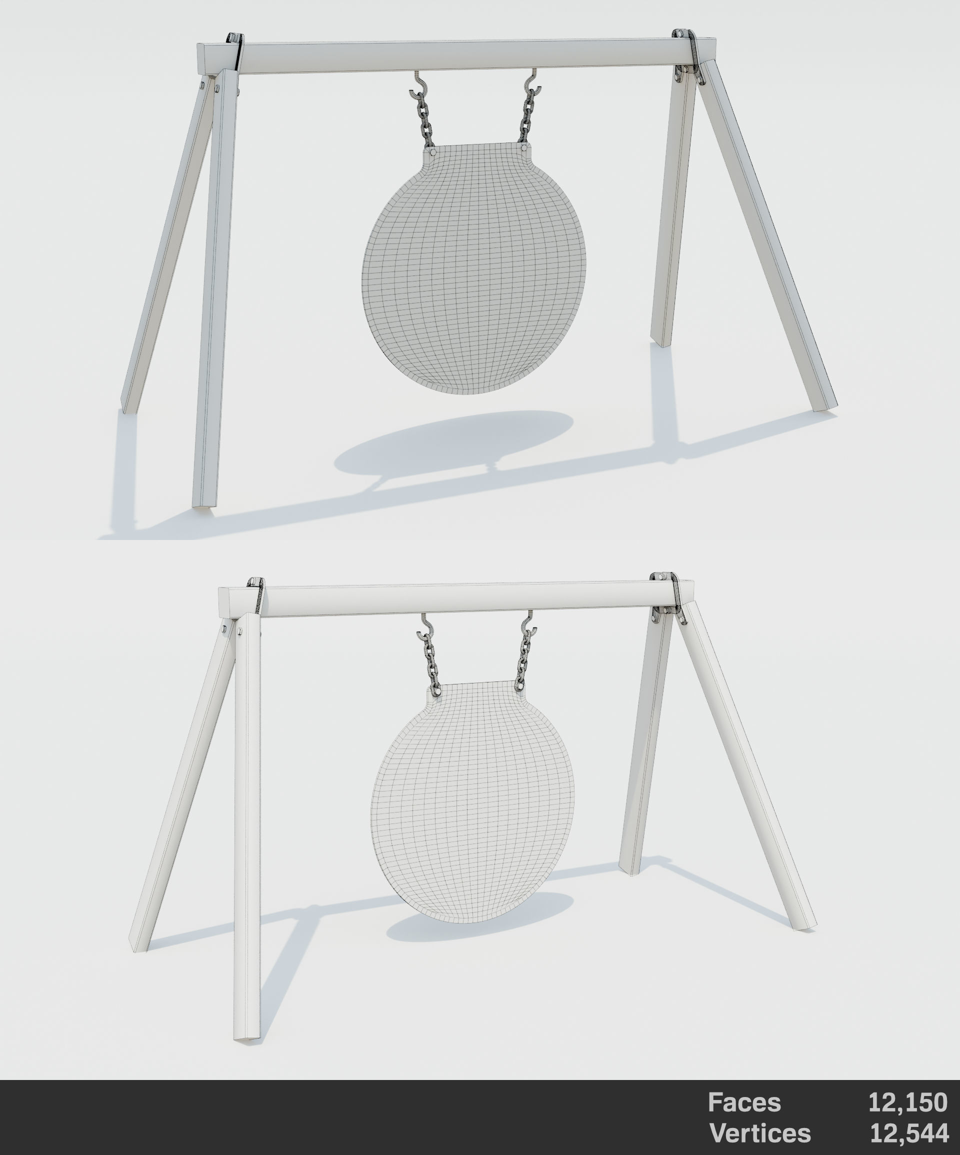 Shooting Target Set Free low-poly 3D model_21