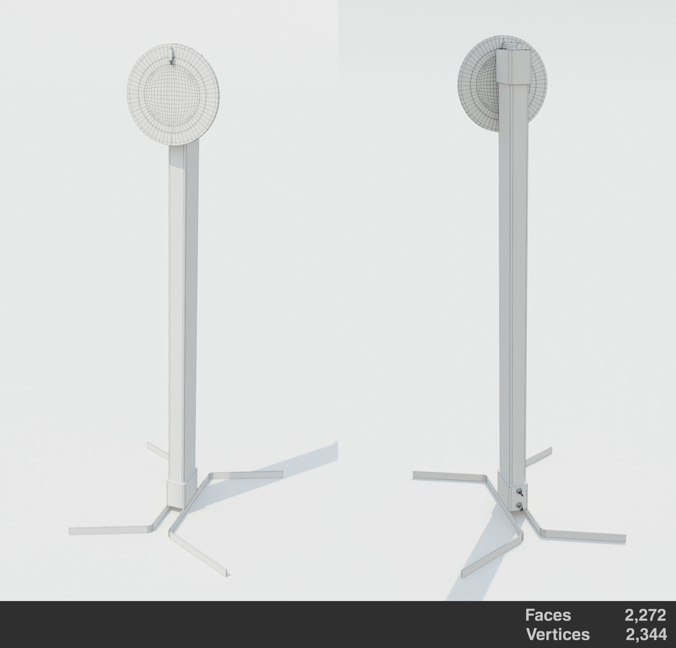 Shooting Target Set Free low-poly 3D model_7
