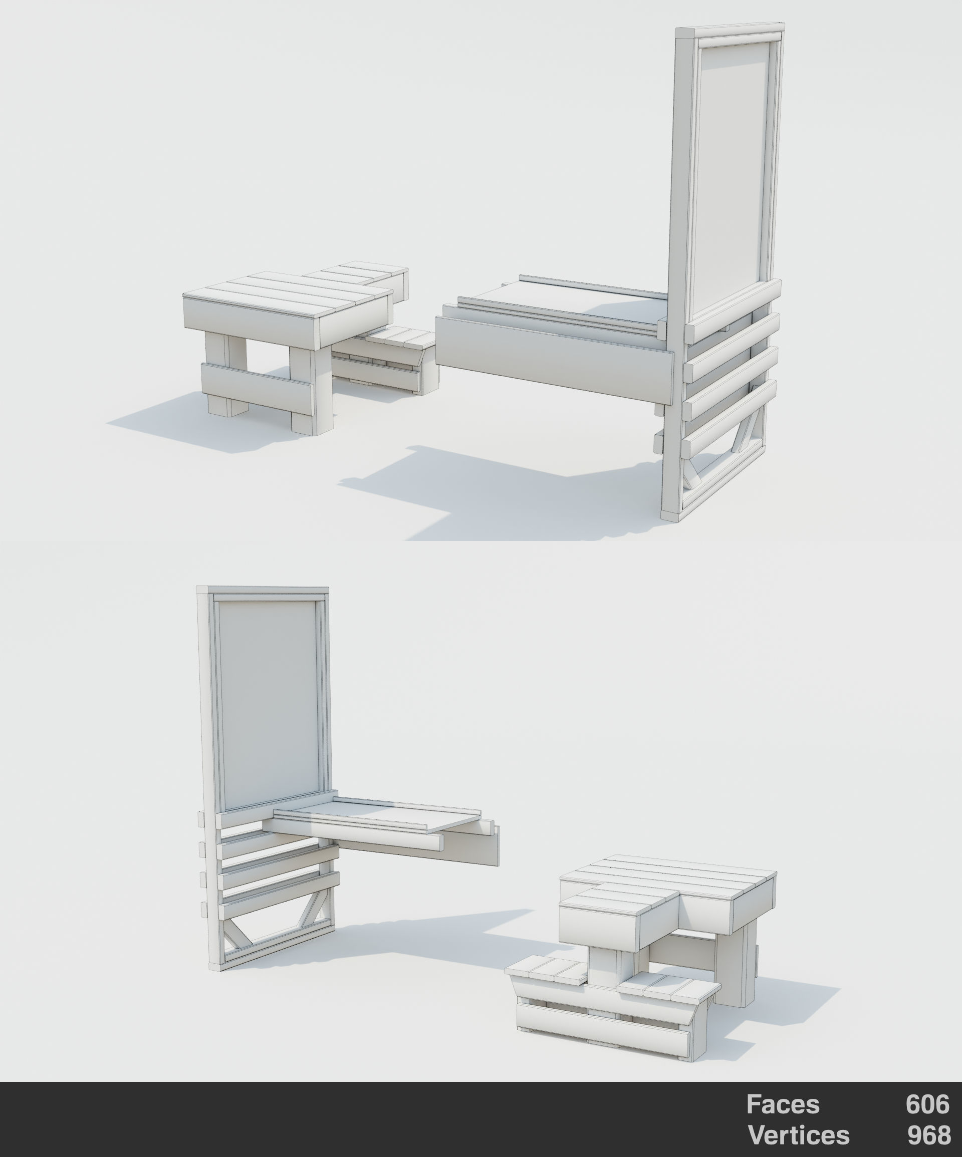 Shooting Target Set Free low-poly 3D model_23
