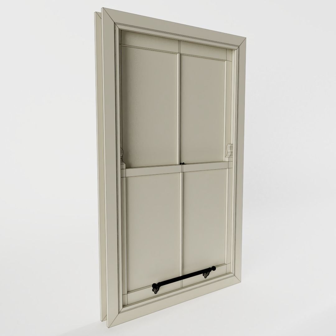 Victorian Sash Window 3D model_3