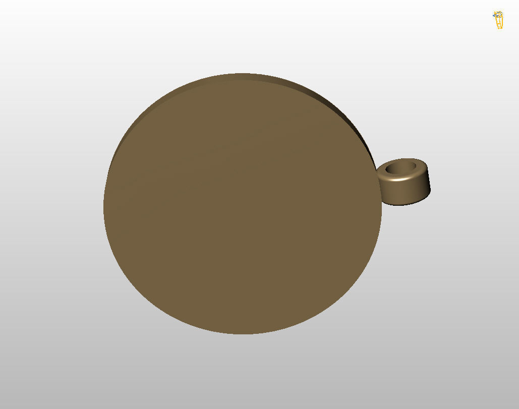 Bitcoin pendant 3D print model_9