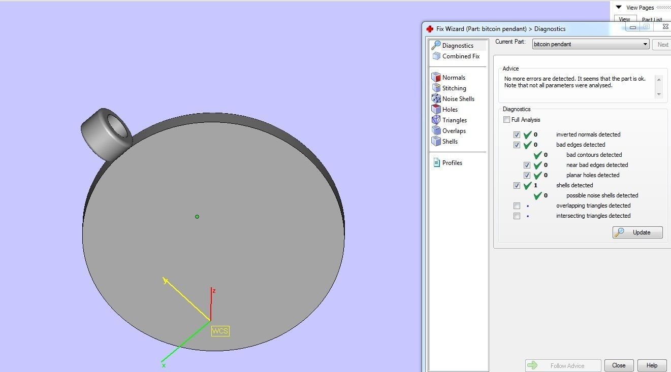 Bitcoin pendant 3D print model_31