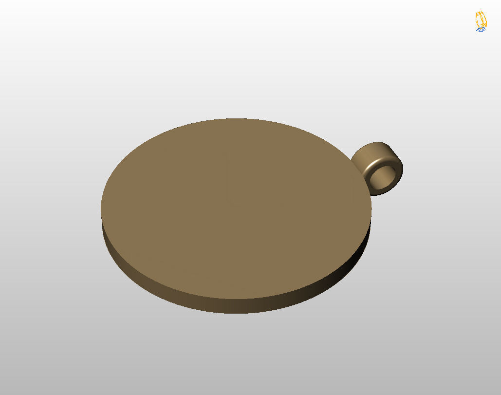 Bitcoin pendant 3D print model_10