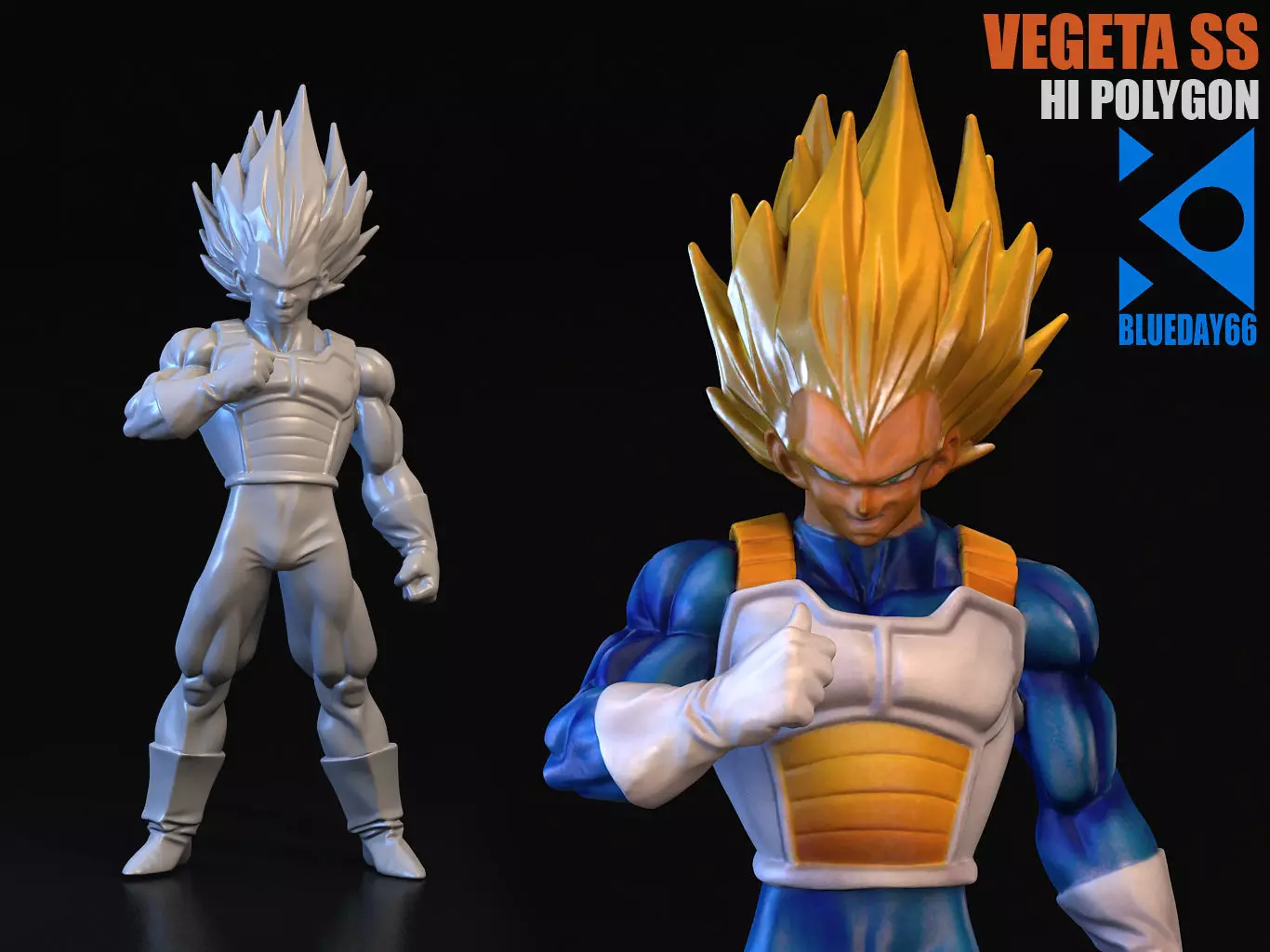VEGETA SS 3D model_0