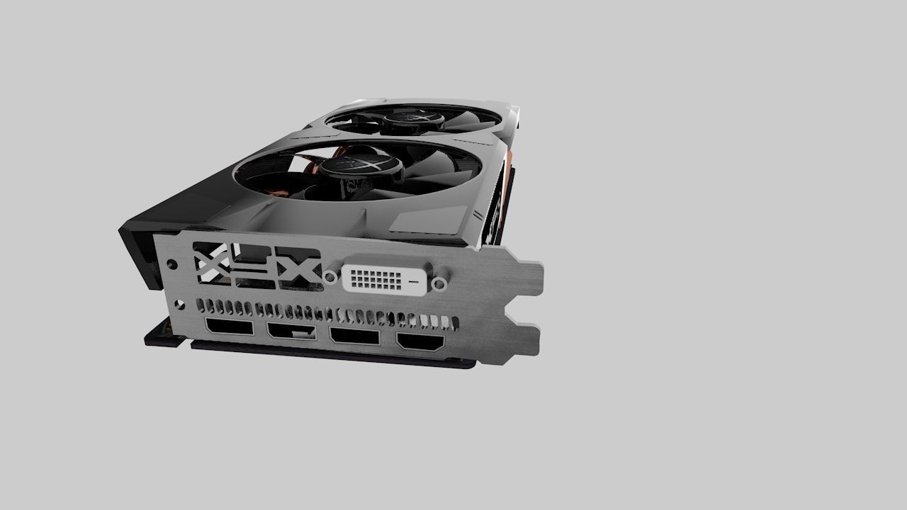 XFX RX470 Graphics Card 3D model_10