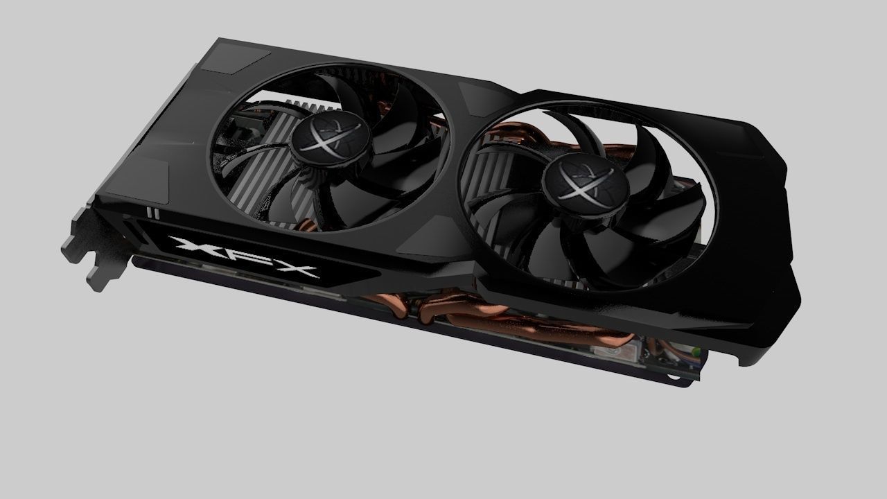 XFX RX470 Graphics Card 3D model_13