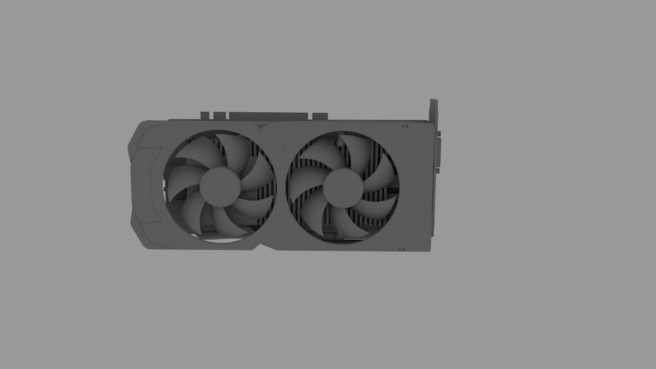 XFX RX470 Graphics Card 3D model_8