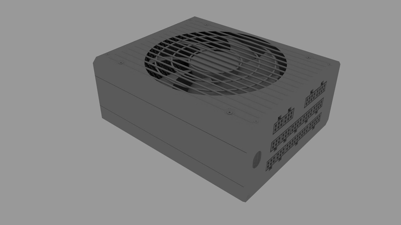 CORSAIR HX850 3D model_5