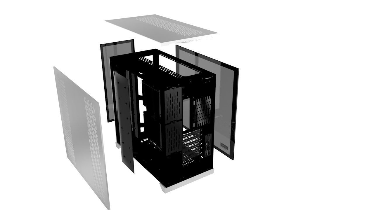 Lian-Li 011-D XL E-ATX Computer Case 3D model_11