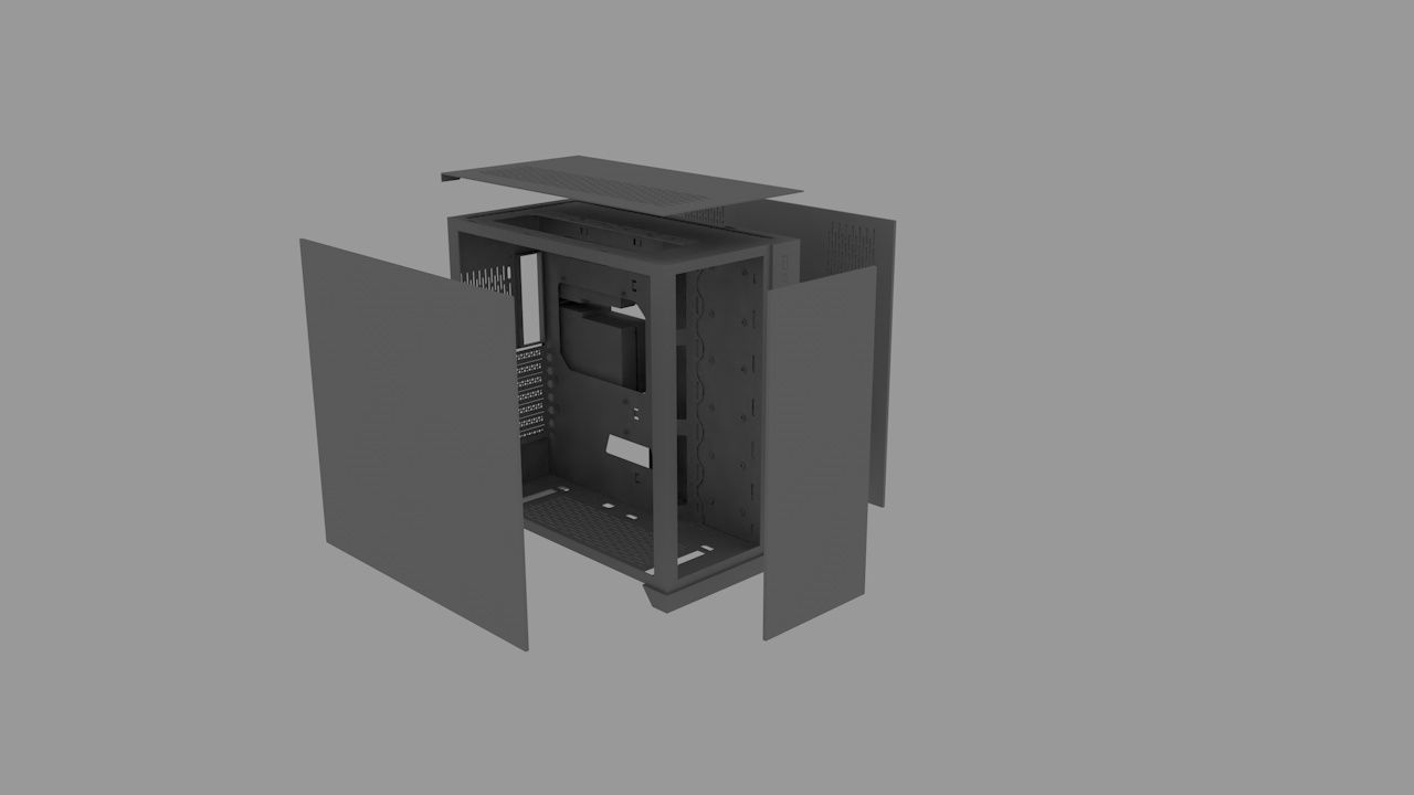Lian-Li 011-D XL E-ATX Computer Case 3D model_8