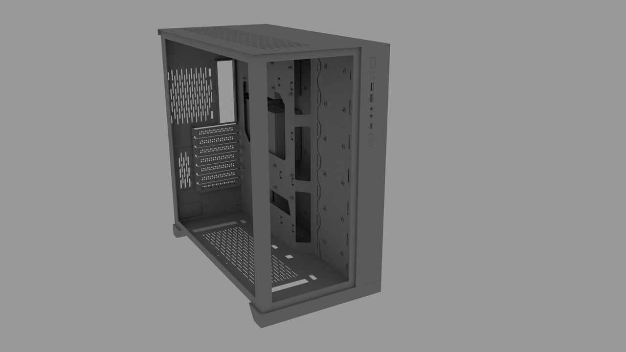 Lian-Li 011-D XL E-ATX Computer Case 3D model_9