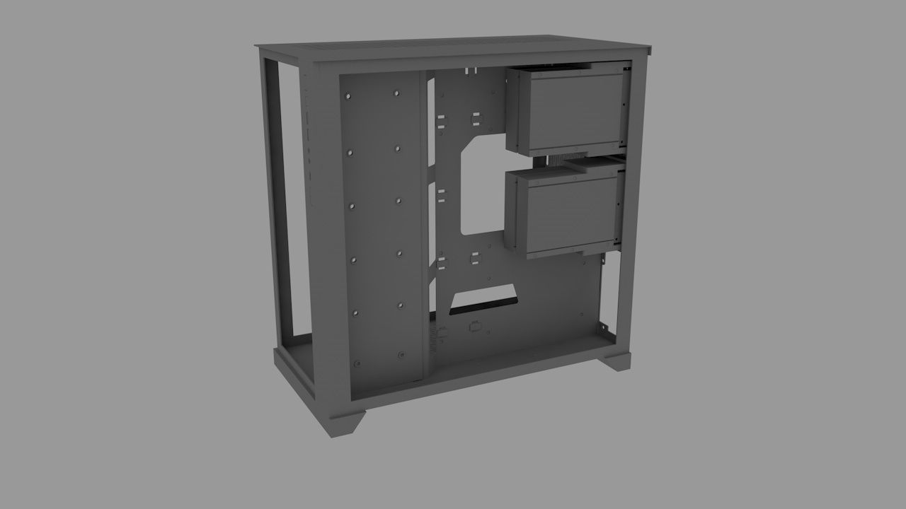Lian-Li 011-D XL E-ATX Computer Case 3D model_2