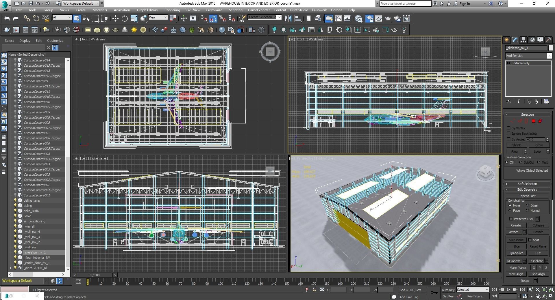 Warehouse 3 top of building 3D model_21