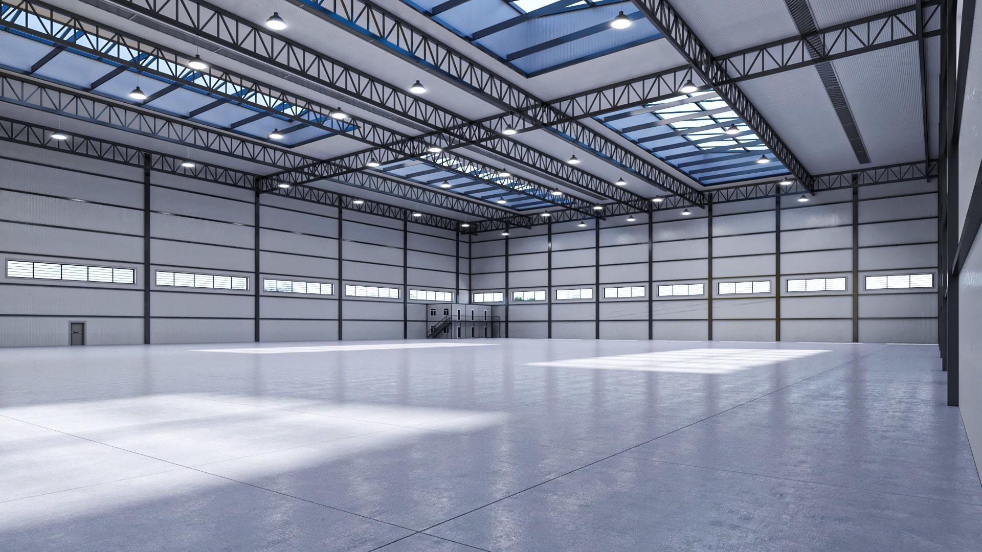 Warehouse 3 top of building 3D model_14