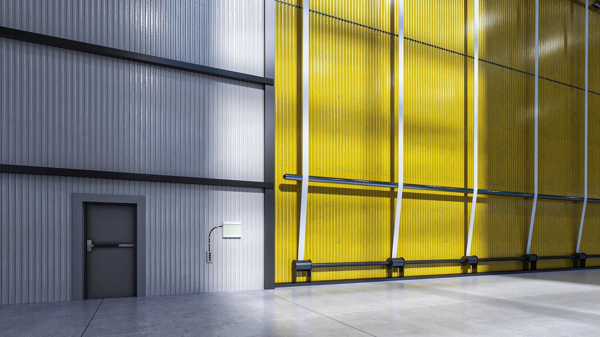 Warehouse 3 top of building 3D model_5