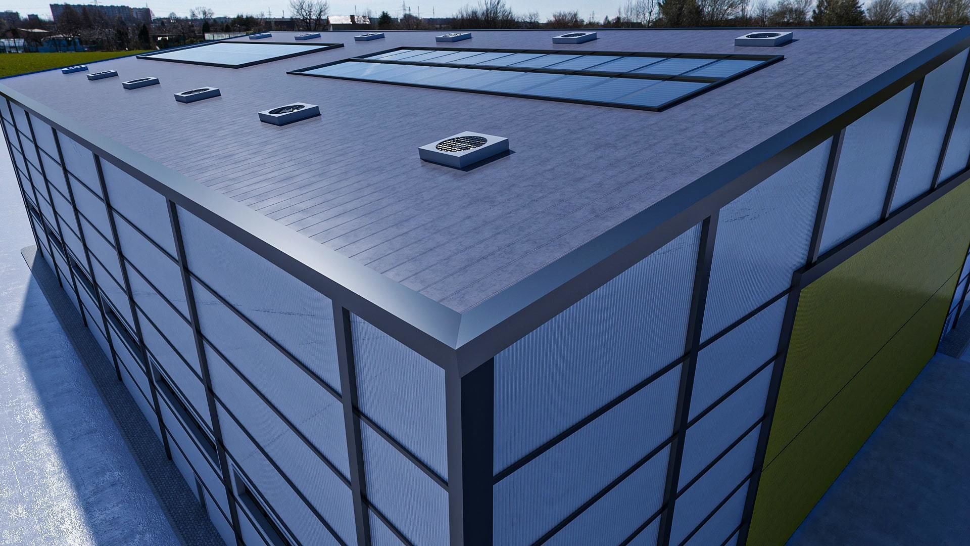 Warehouse 3 top of building 3D model_18