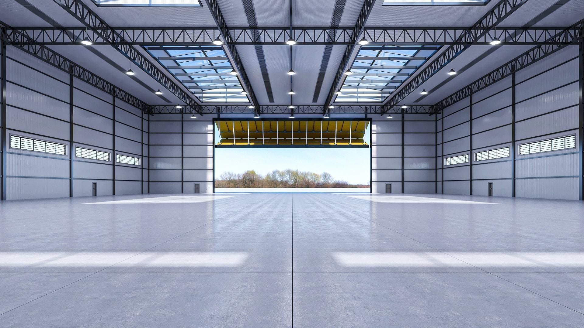 Warehouse 3 top of building 3D model_4