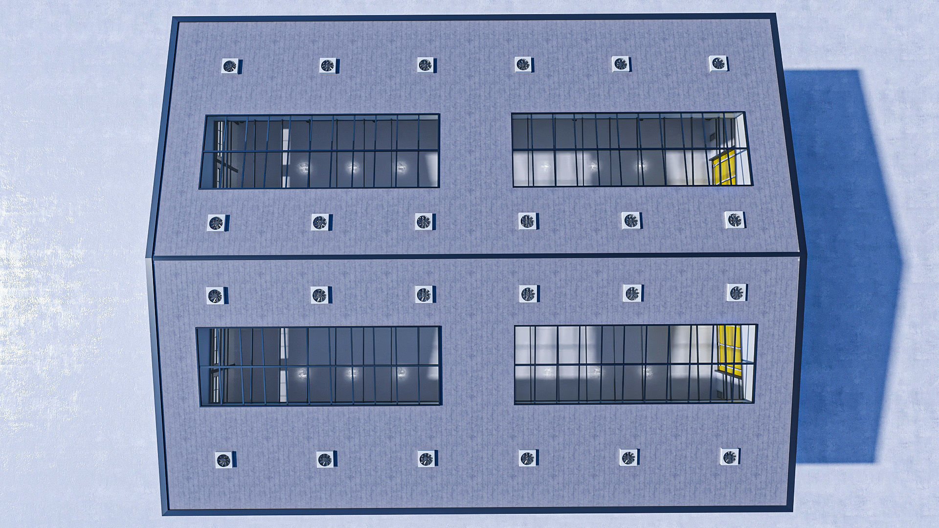 Warehouse 3 top of building 3D model_19