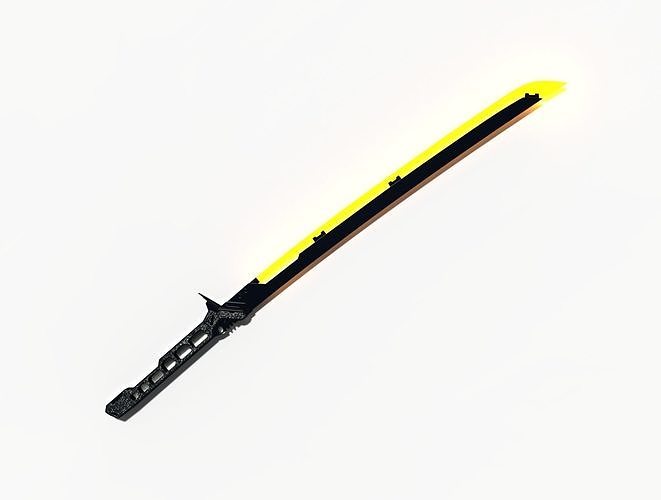 Cyberpunk 2077 Thermal Katana 3d model 3D print model