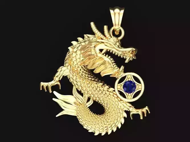 Dragon Pendant - Zodiac Pendant - N720