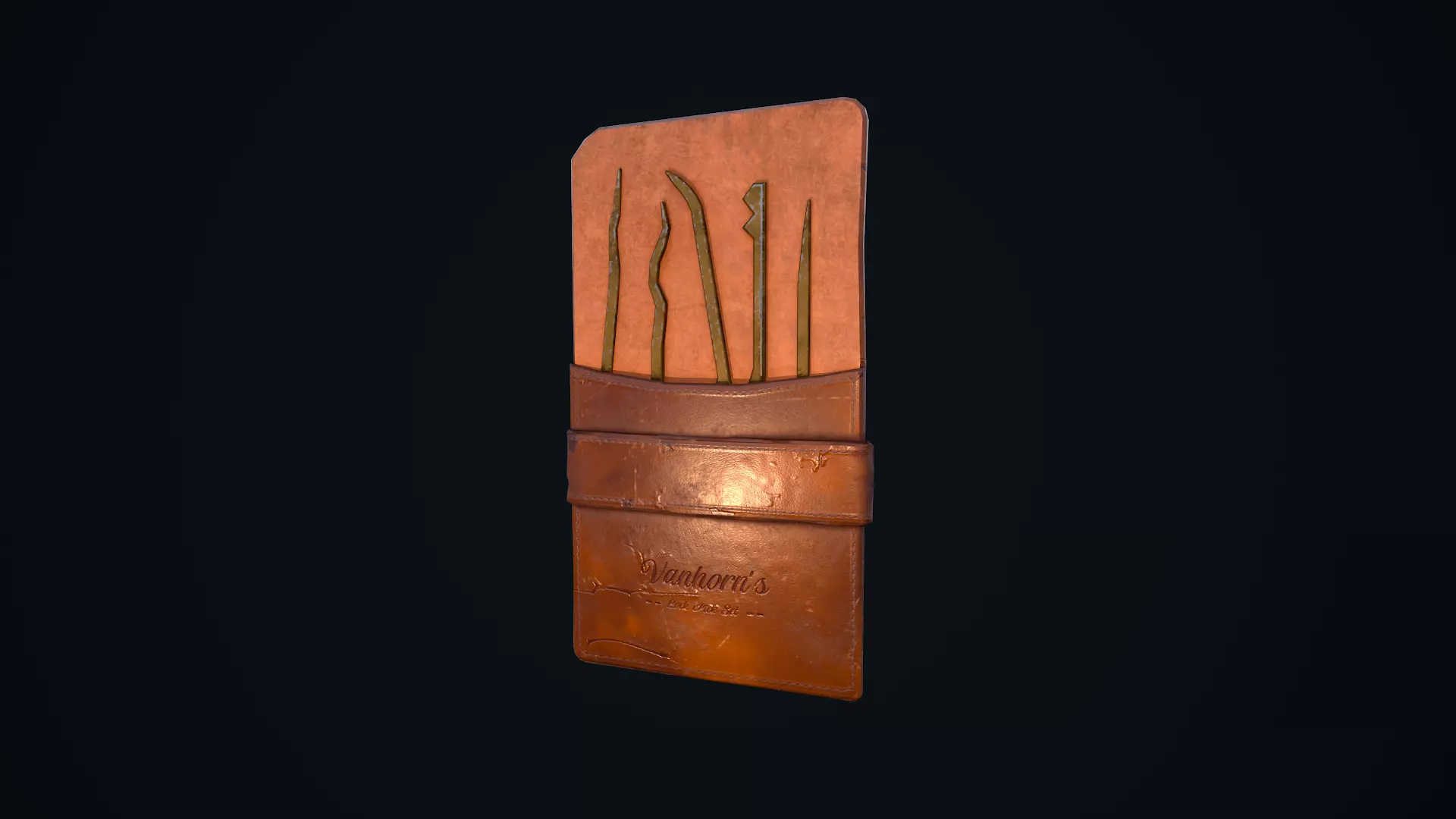 Lock Pick Set Low-poly 3D model_0