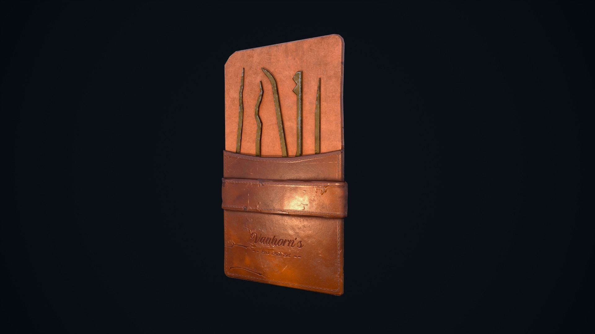 Lock Pick Set Low-poly 3D model_14