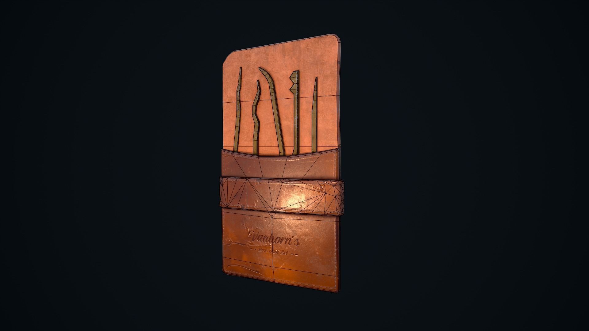 Lock Pick Set Low-poly 3D model_13