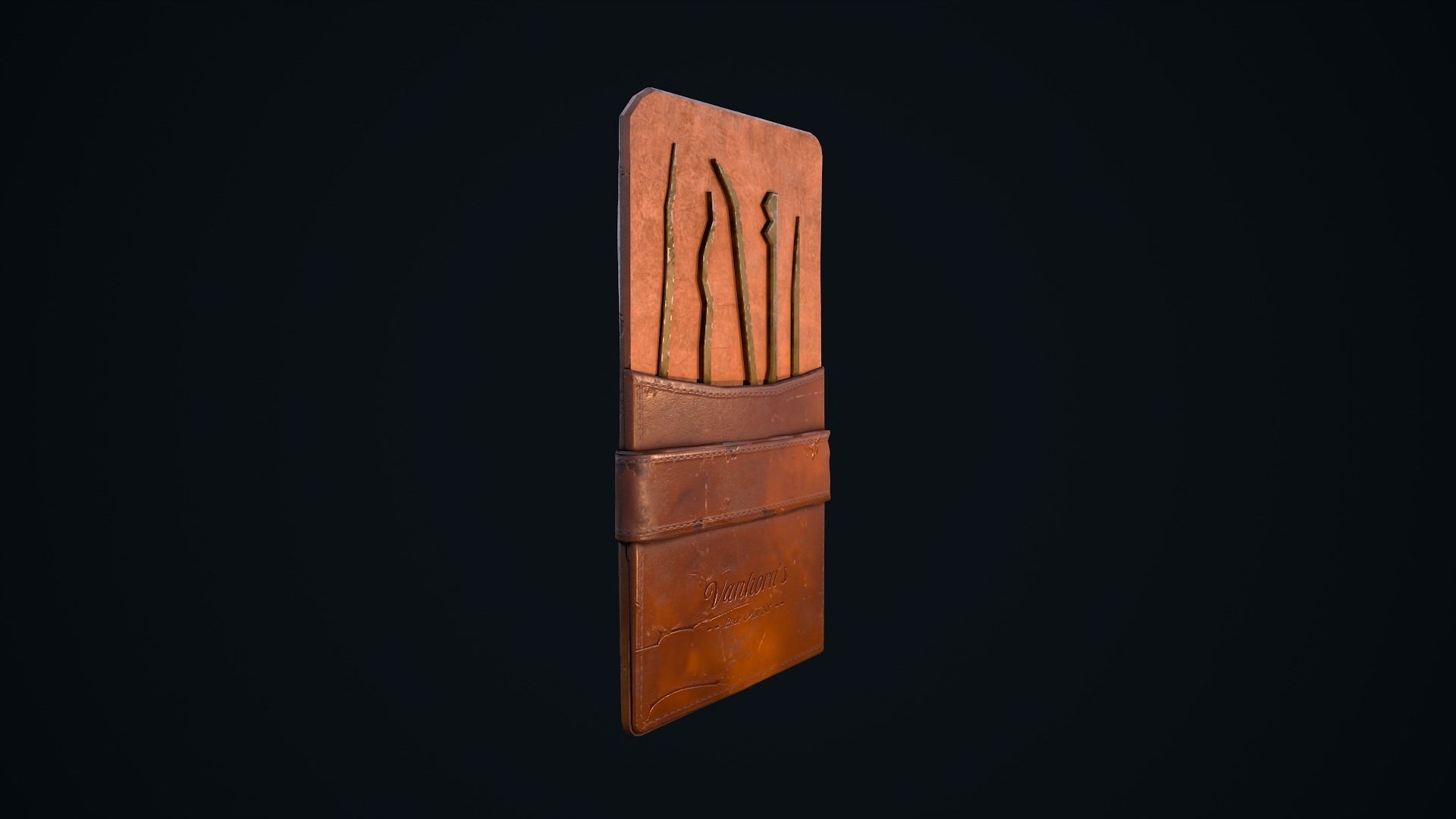 Lock Pick Set Low-poly 3D model_4