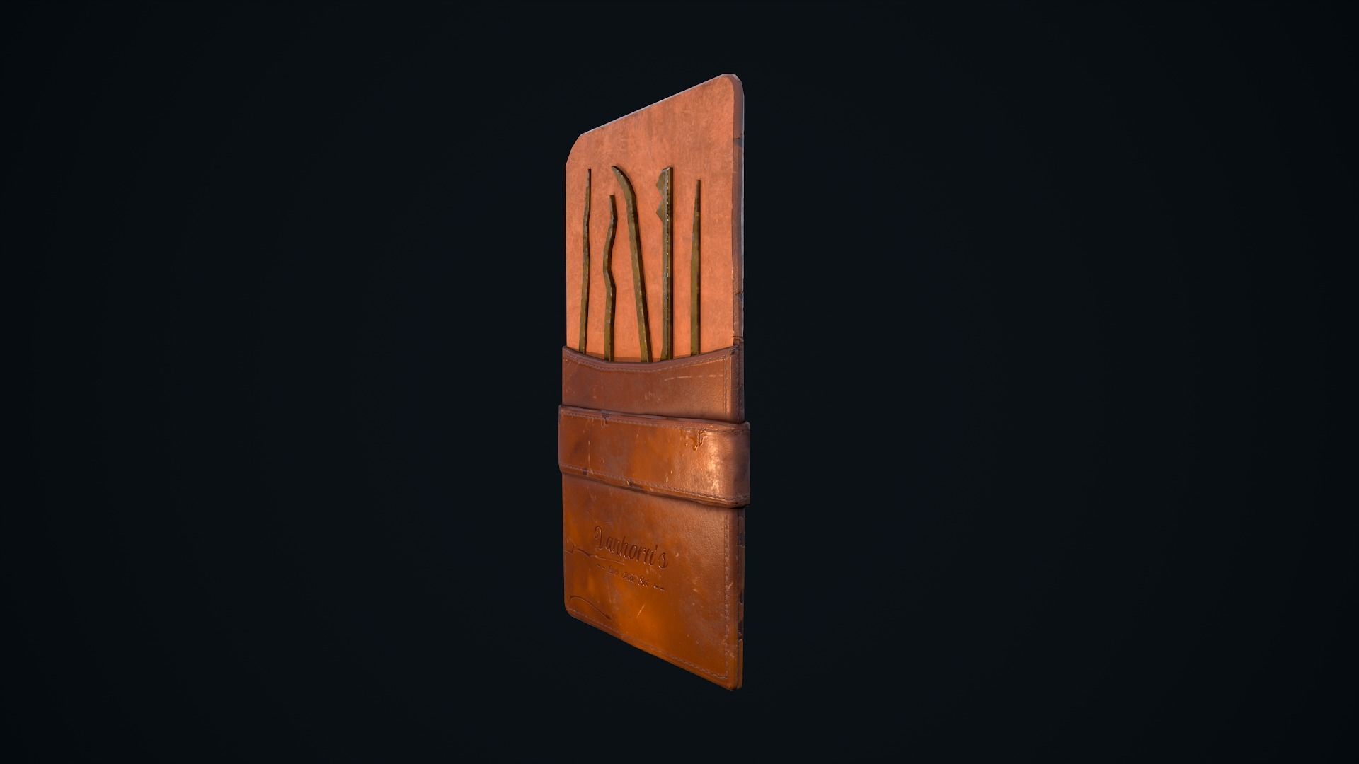 Lock Pick Set Low-poly 3D model_8