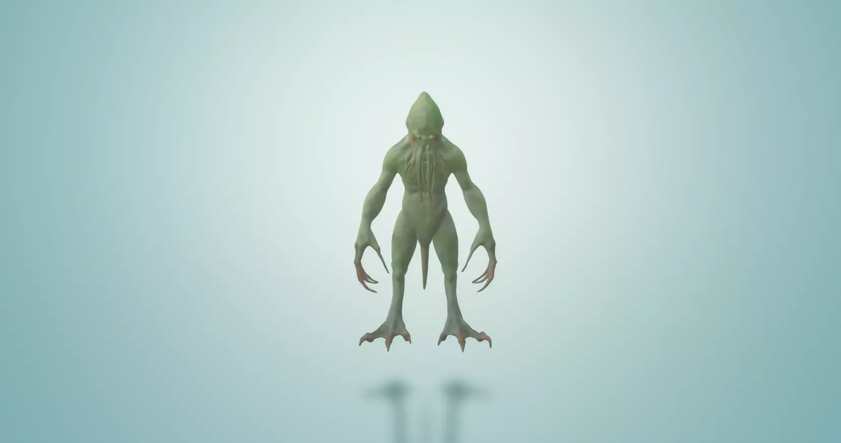 Game-Ready Cthulhu Monster Collection 1 Low-poly 3D model_0