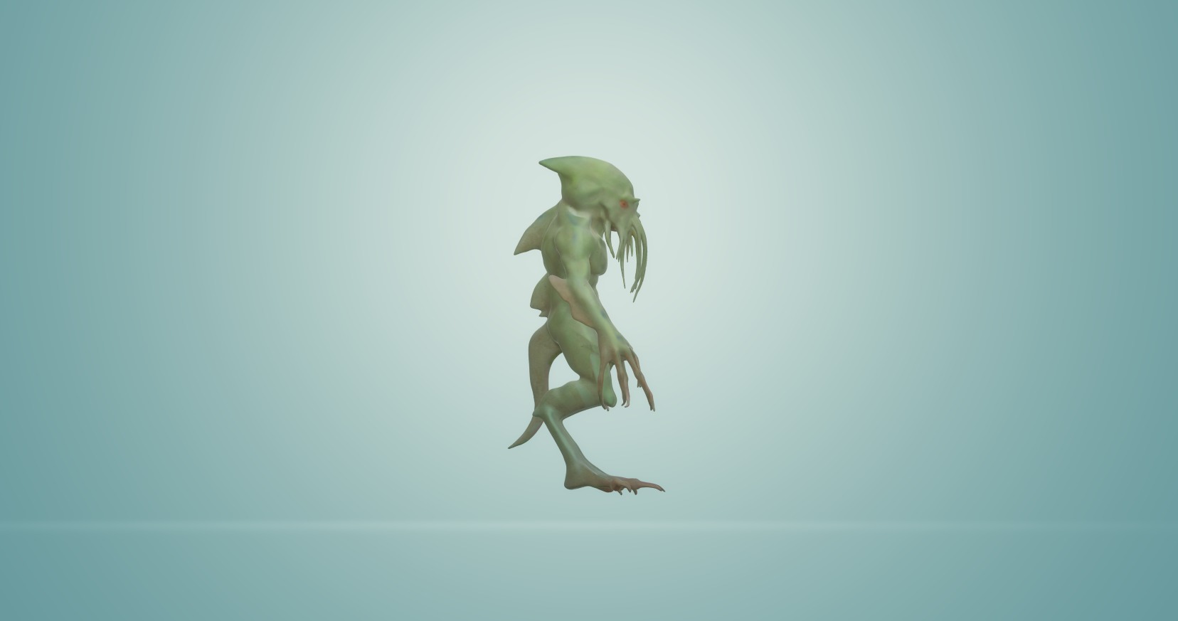 Game-Ready Cthulhu Monster Collection 1 Low-poly 3D model_1
