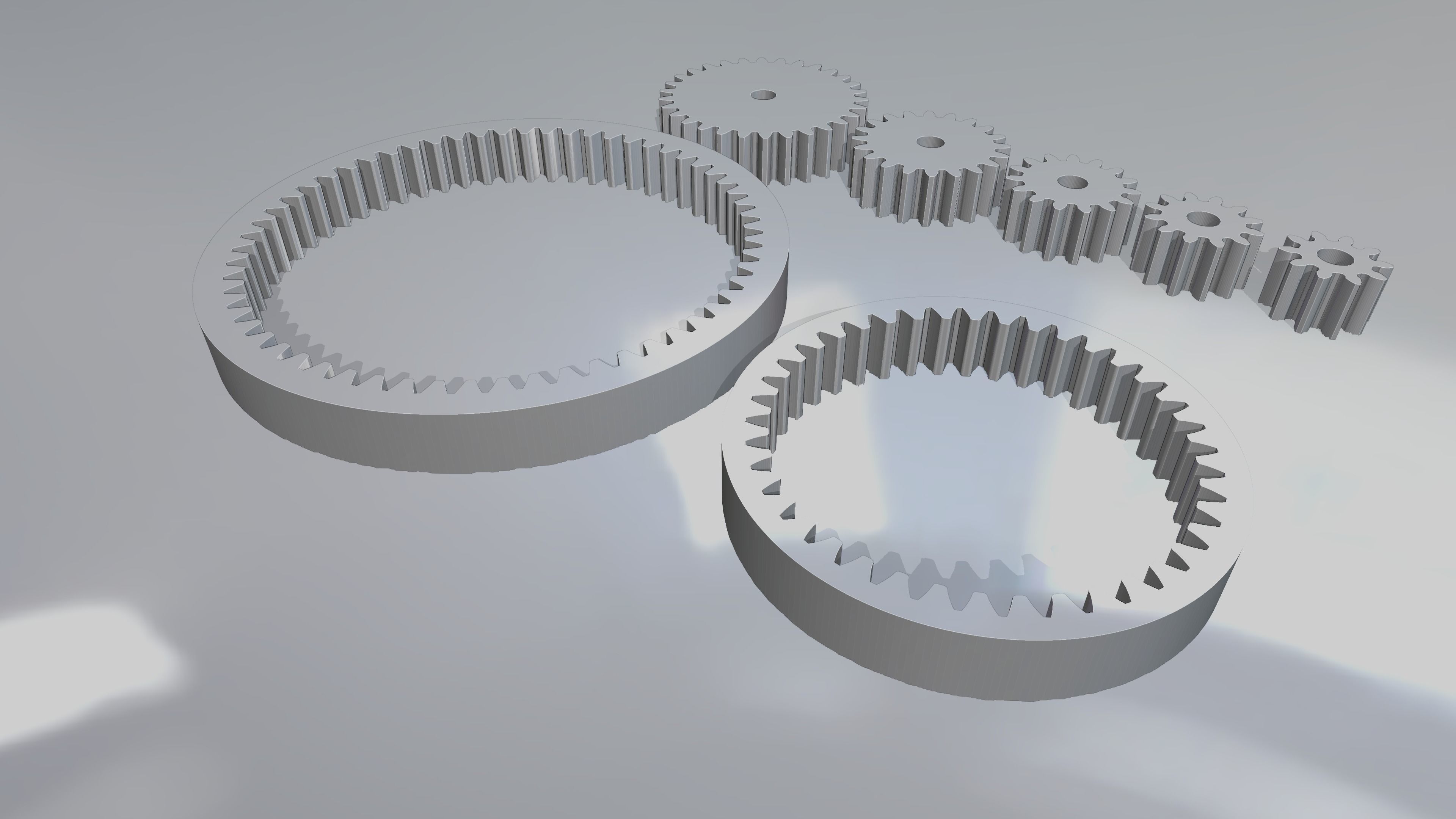 internal and spur gears 3D print model_1