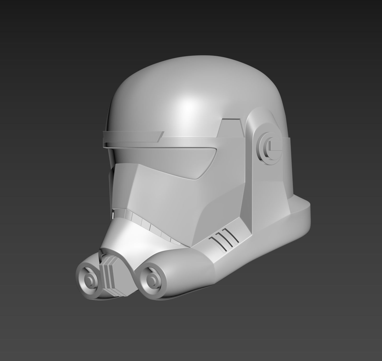 Star Wars The Bad Batch Hunter Helmet Cosplay 3D print model_1