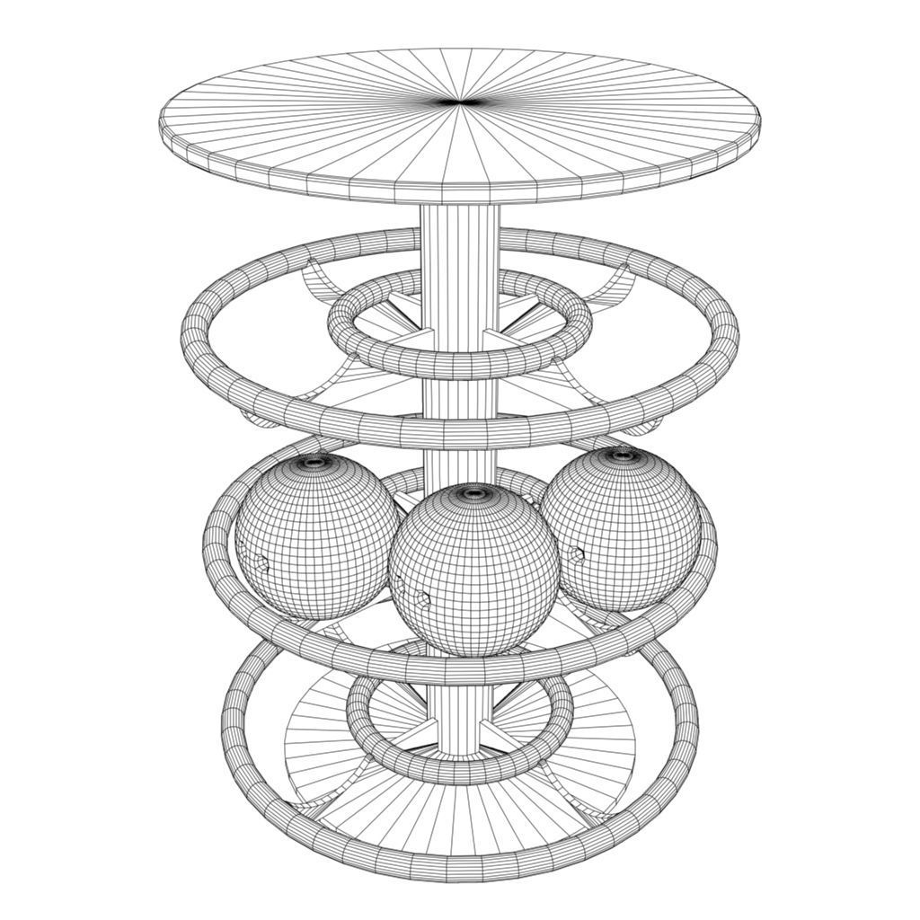 Bowling Table 3D model_3