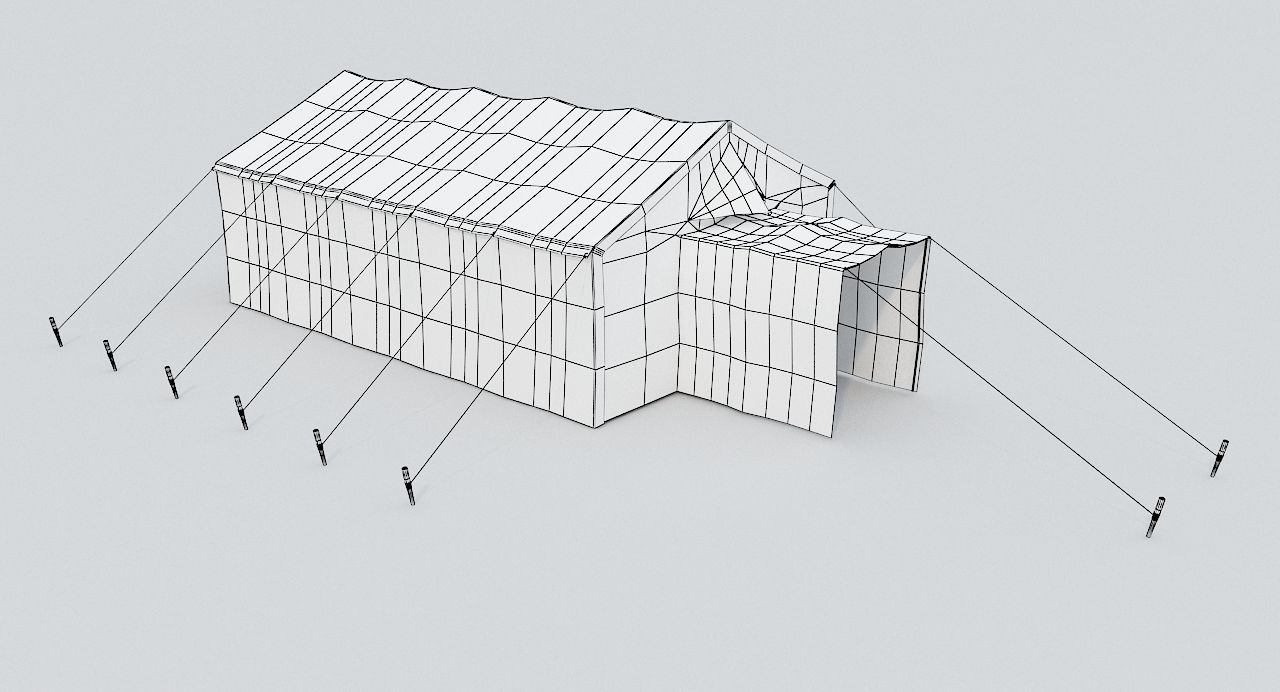 Military Tent PBR - B  Low-poly 3D model_7