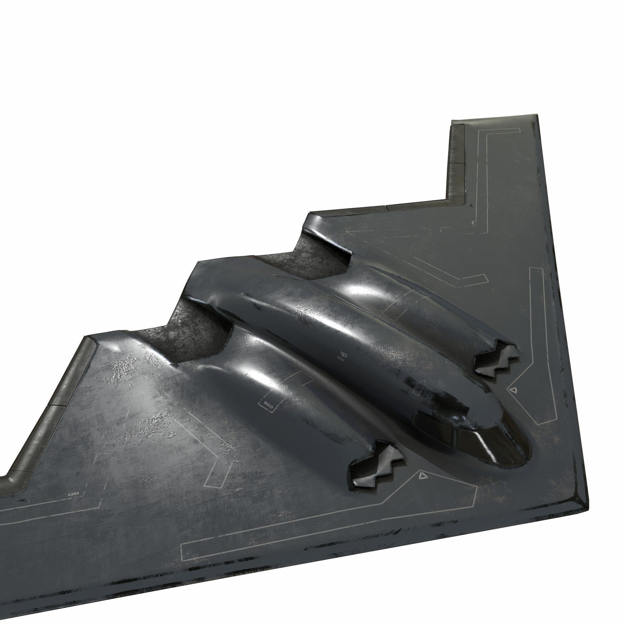 Northrop Grumman B-2 Spirit Low-poly 3D model_3