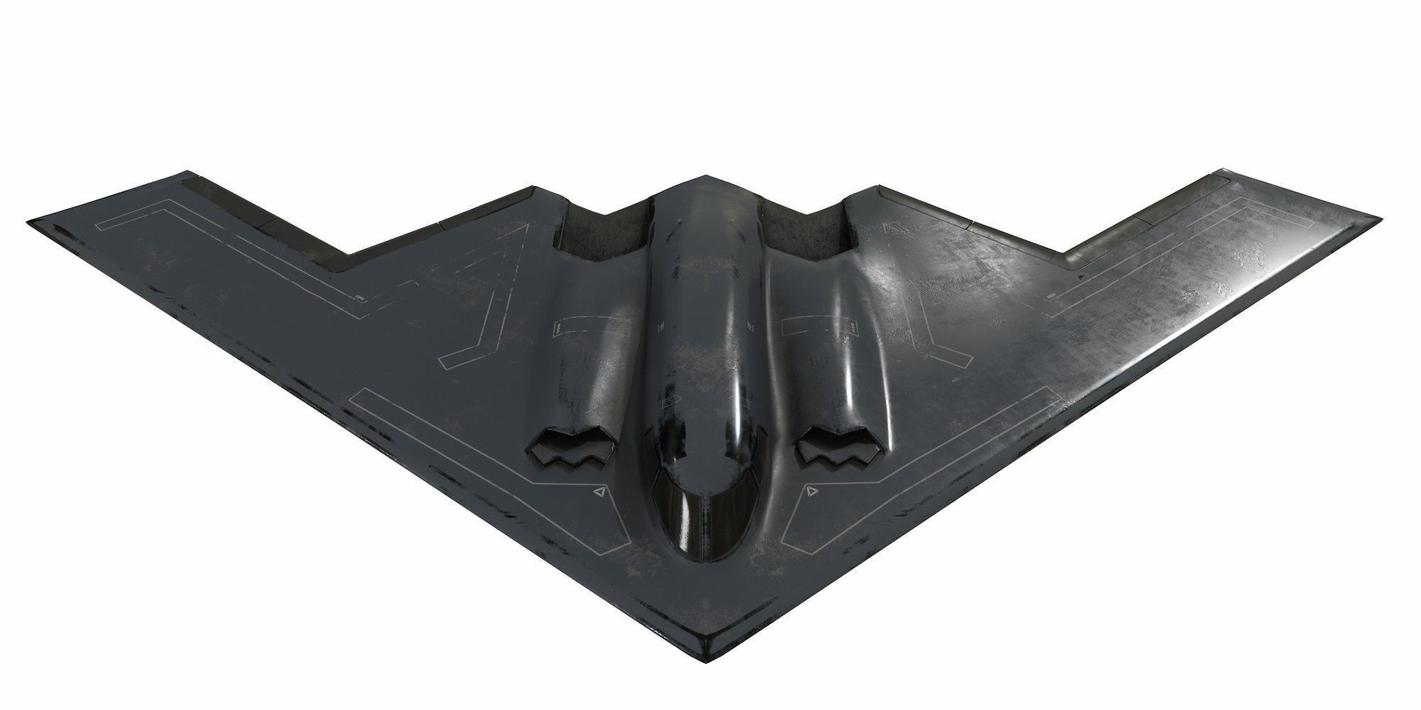 Northrop Grumman B-2 Spirit Low-poly 3D model_2