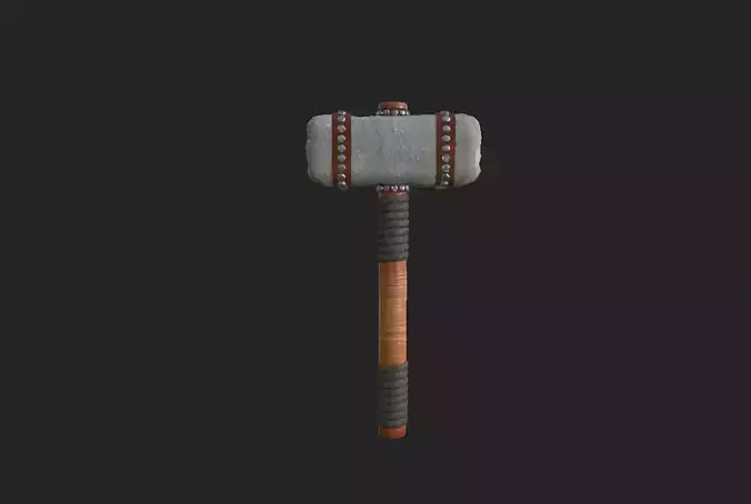 rampage hammer Low-poly 3D model