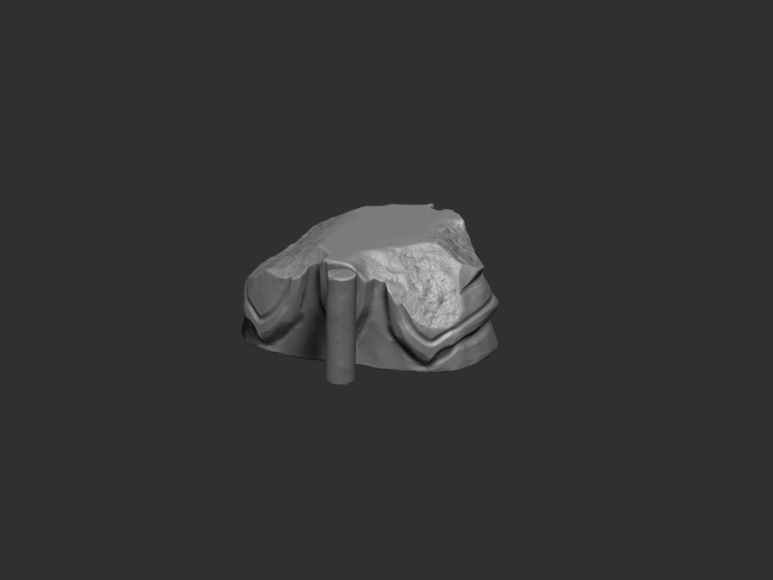 Dwarven Statue Modular  3D print model_13