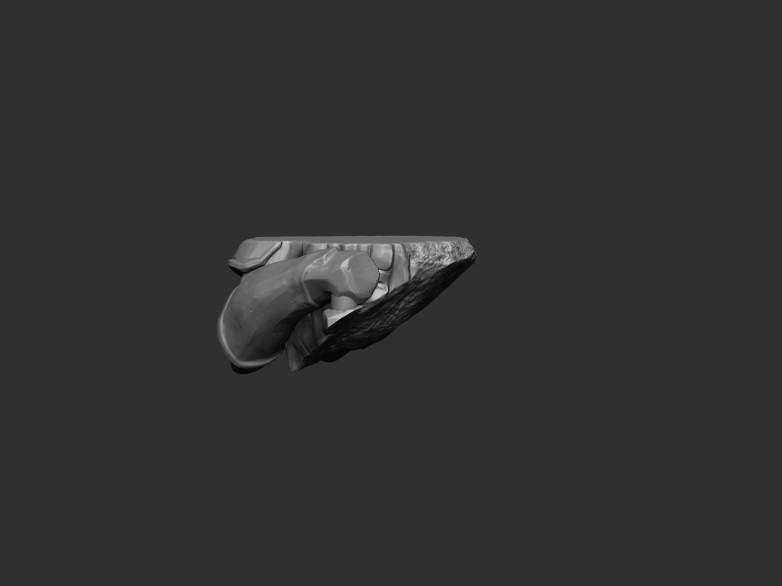 Dwarven Statue Modular  3D print model_12