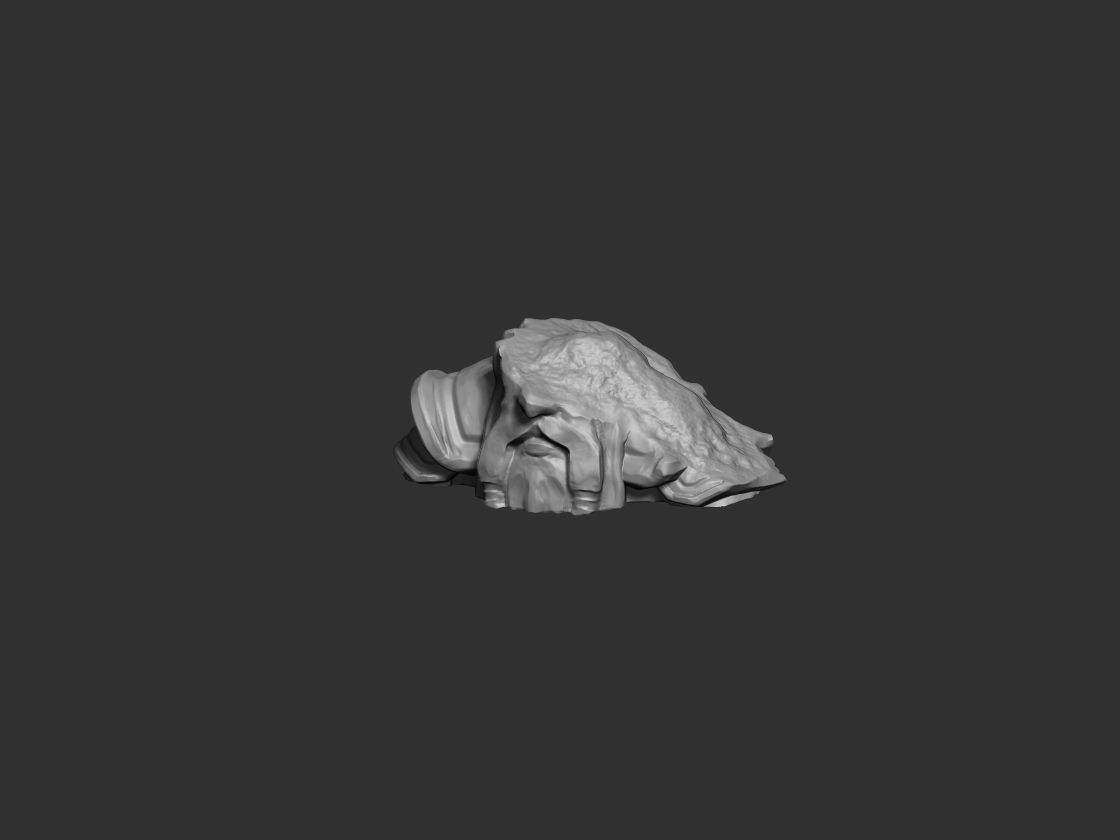 Dwarven Statue Modular  3D print model_10