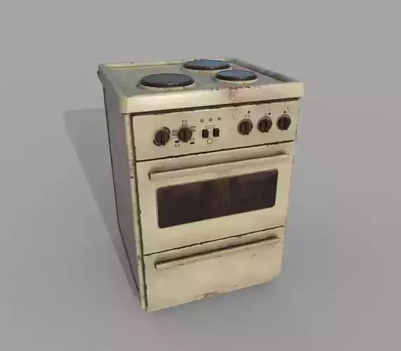 Cooker Old PBR  Low-poly 3D model