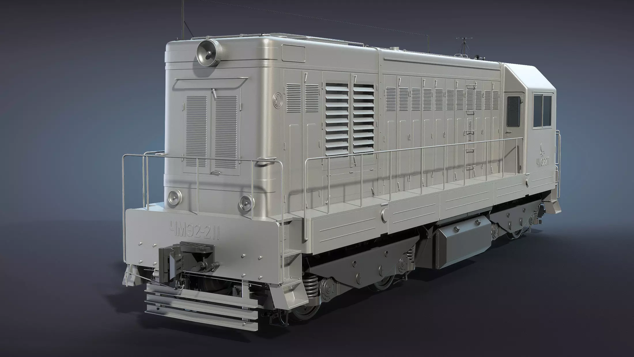 ChME2 Diesel Locomotive High-Poly 3D model