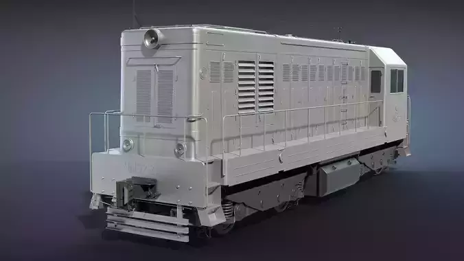 ChME2 Diesel Locomotive High-Poly 3D model